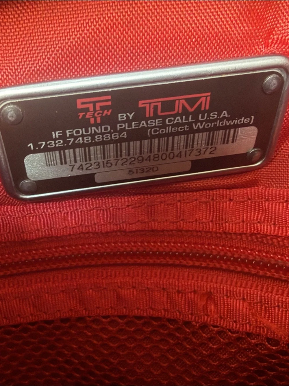 EUC Tumi Gray Balistic Nylon Crossbody Messenger Bag with Adjustable Strap